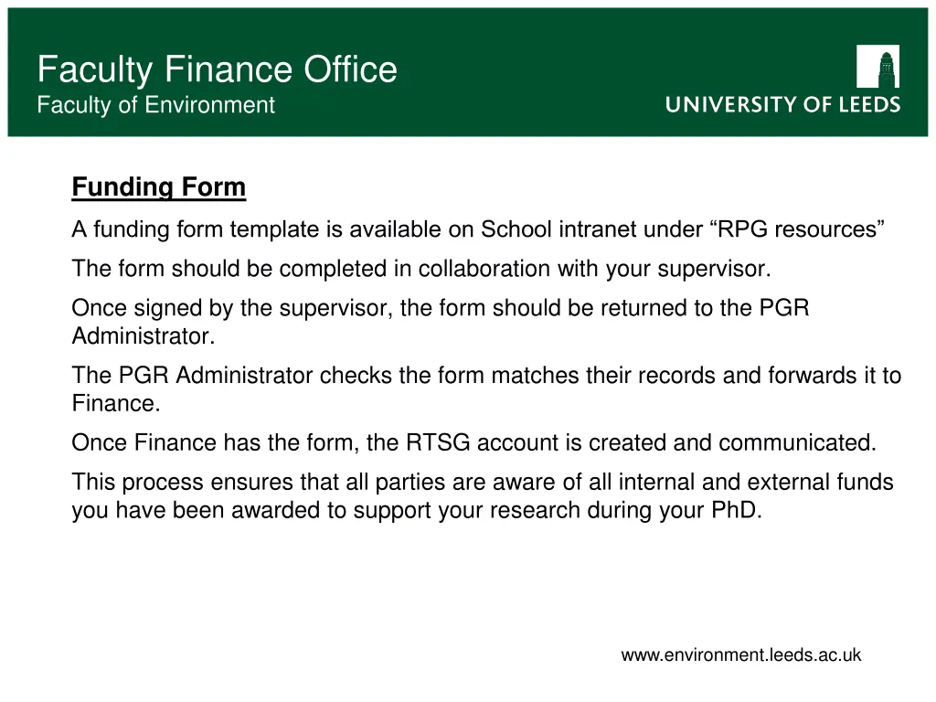 faculty finance office faculty of environment 5