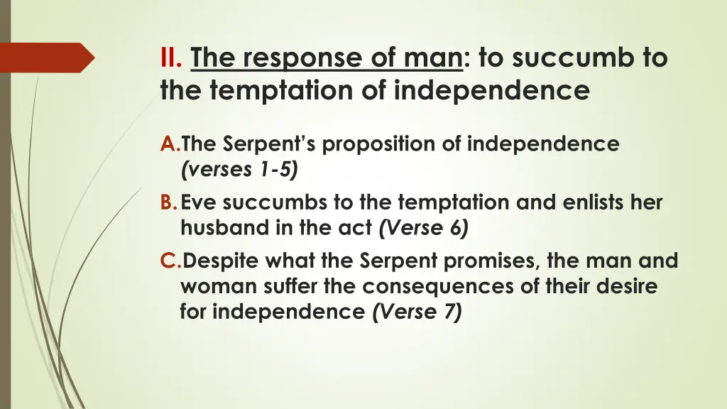 ii the response of man to succumb 3