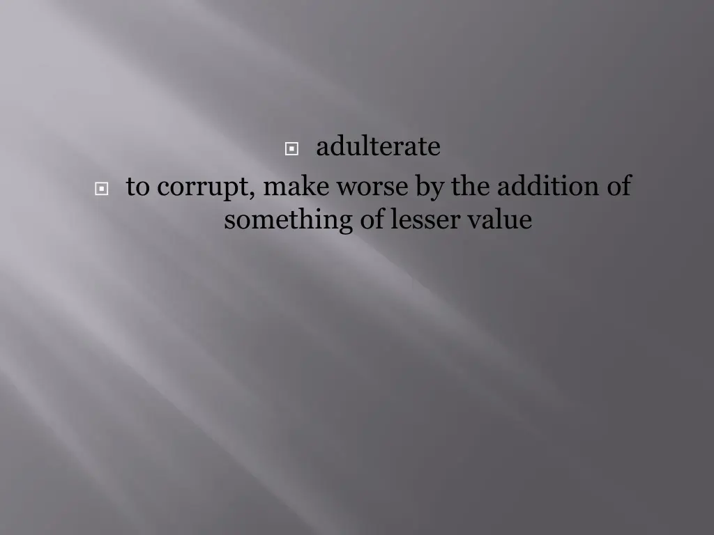 adulterate