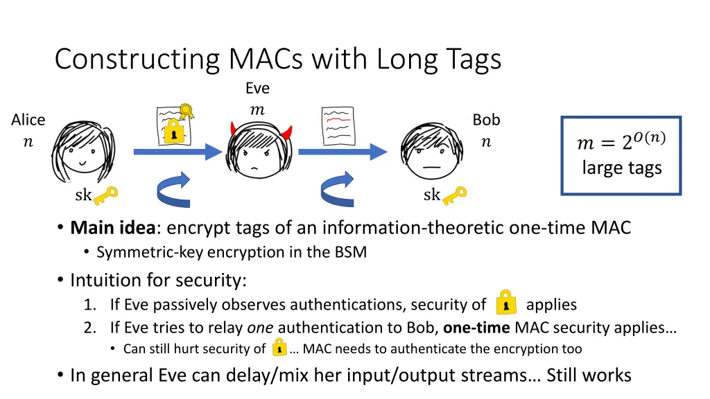 constructing macs with long tags eve 3