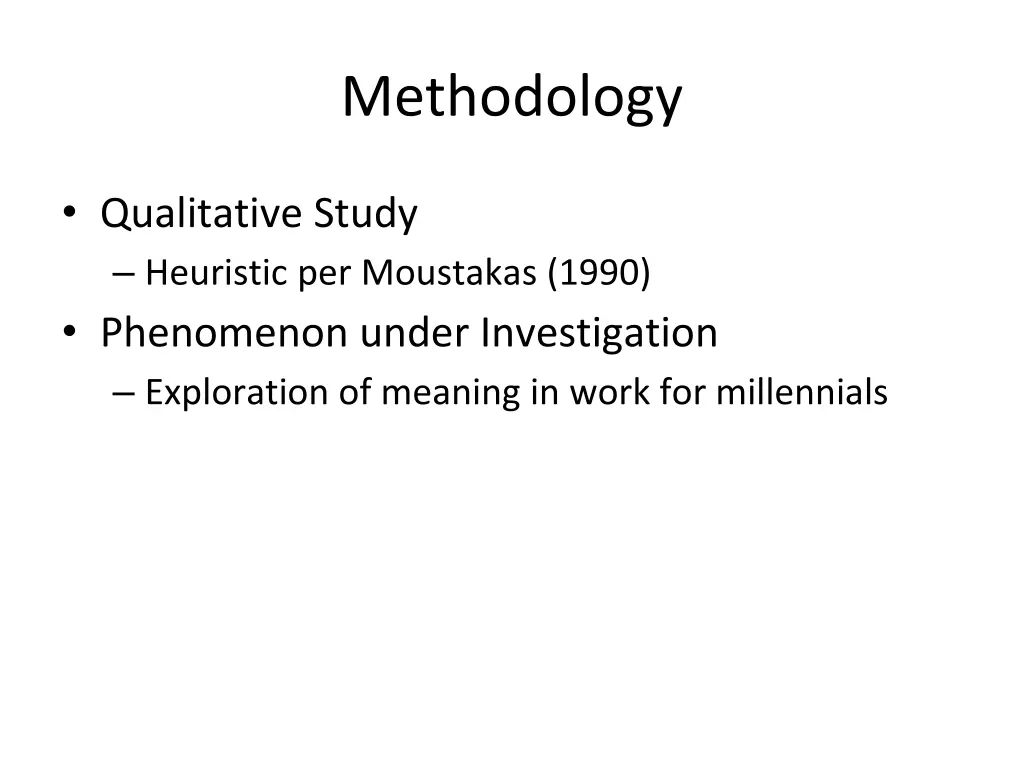 methodology