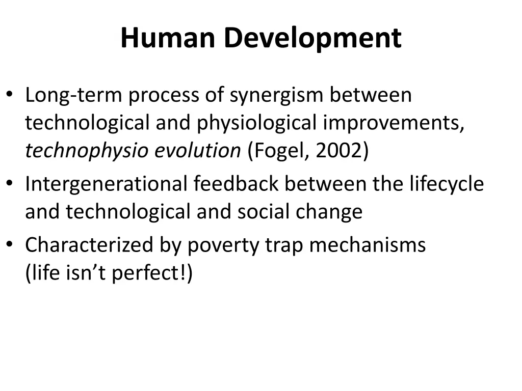 human development