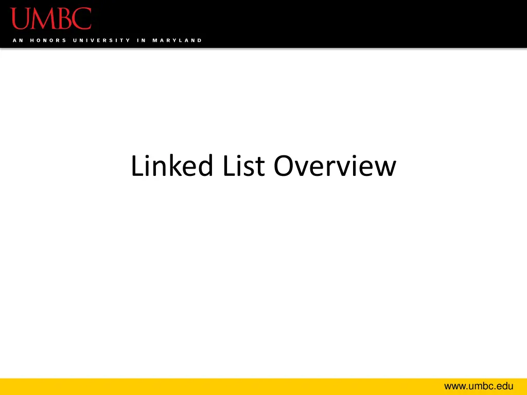 linked list overview