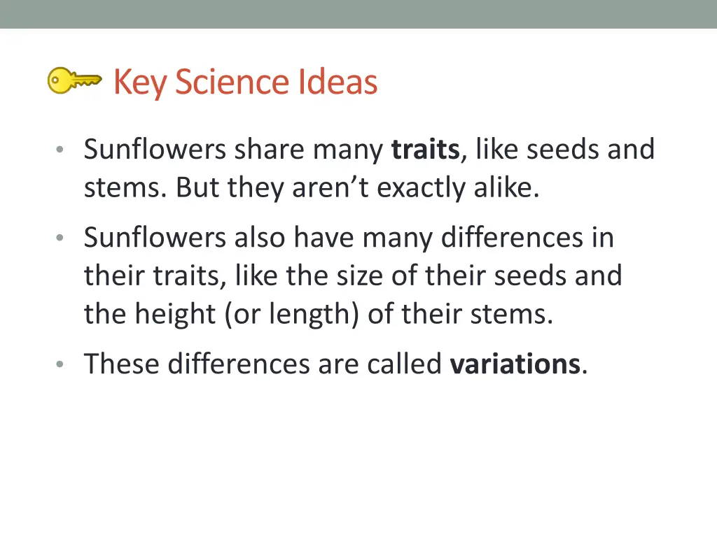 key science ideas