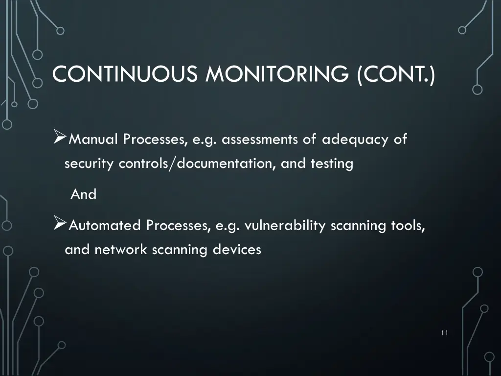 continuous monitoring cont 2