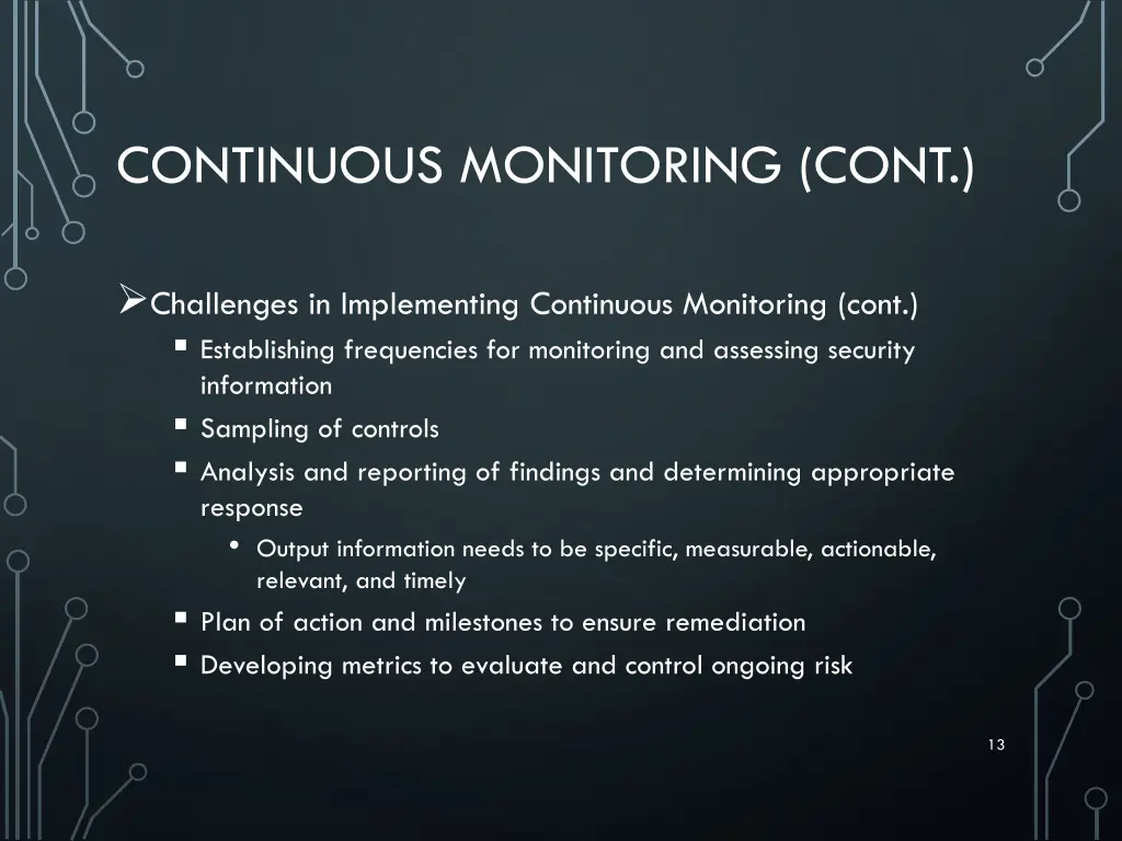 continuous monitoring cont 4