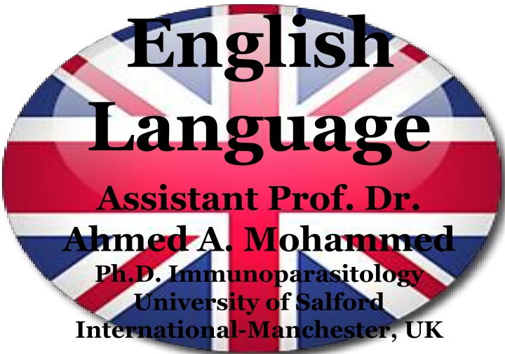 english language assistant prof dr ahmed