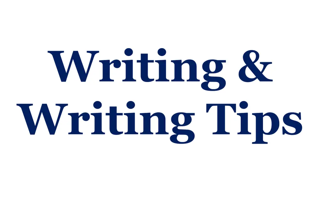 writing writing tips