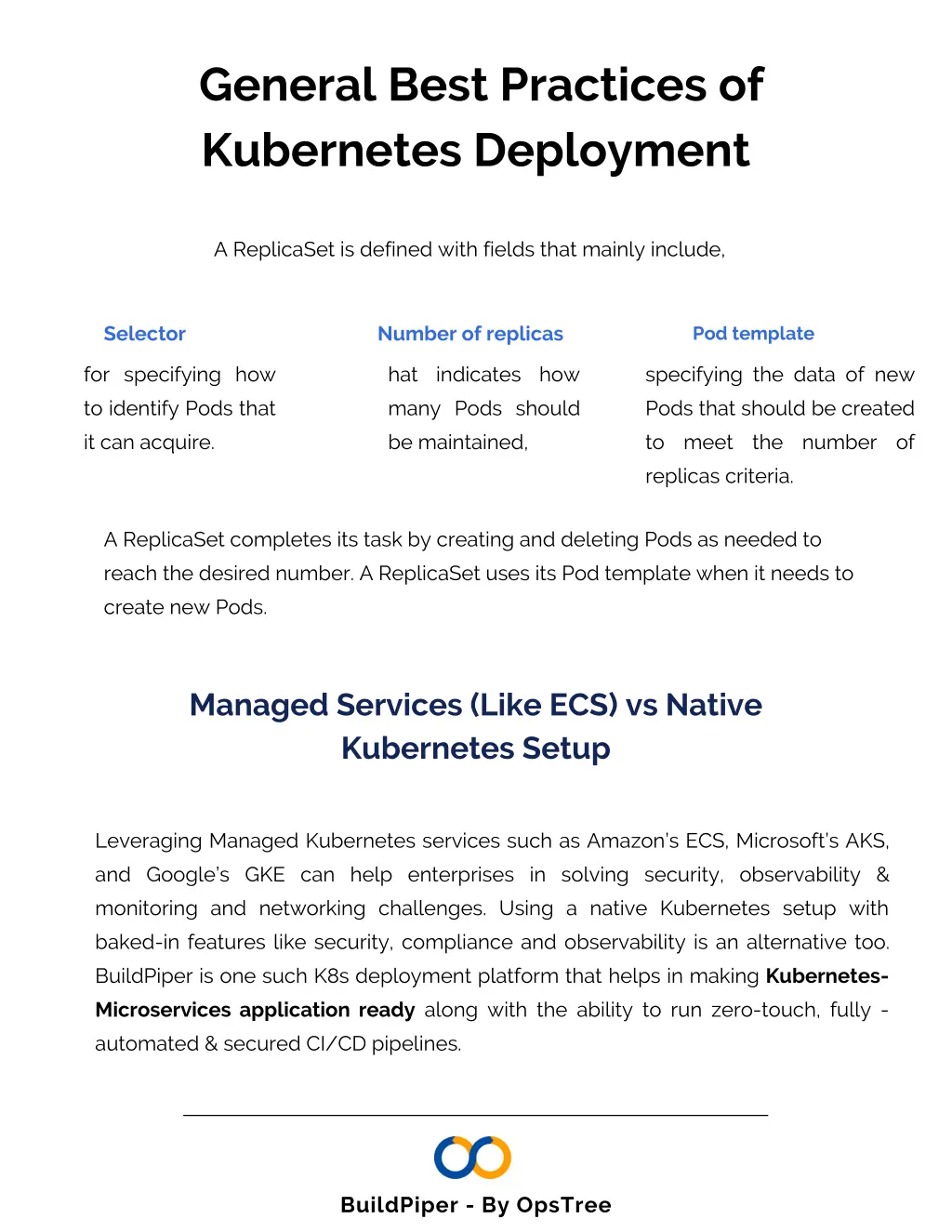 general best practices of kubernetes deployment 2