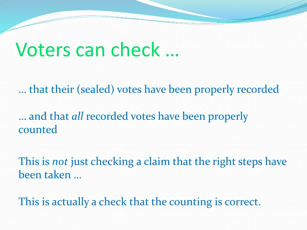 voters can check