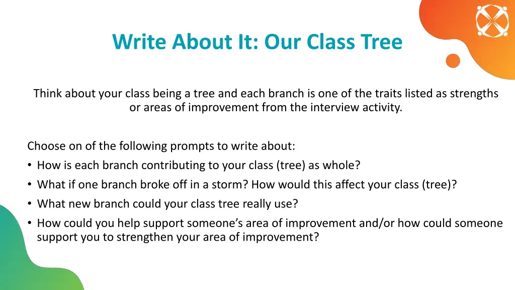 write about it our class tree