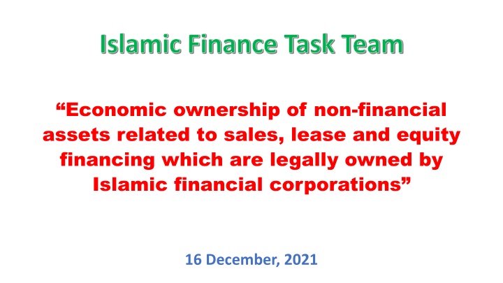 islamic finance task team