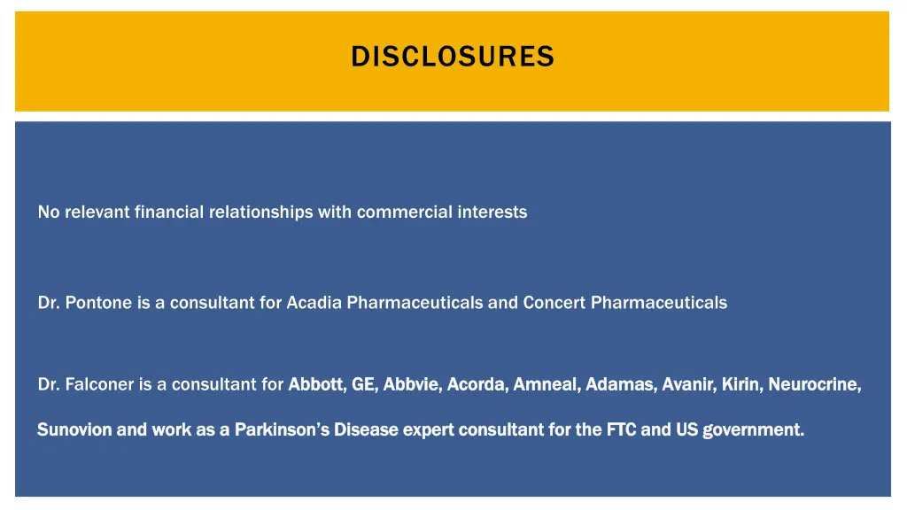 disclosures