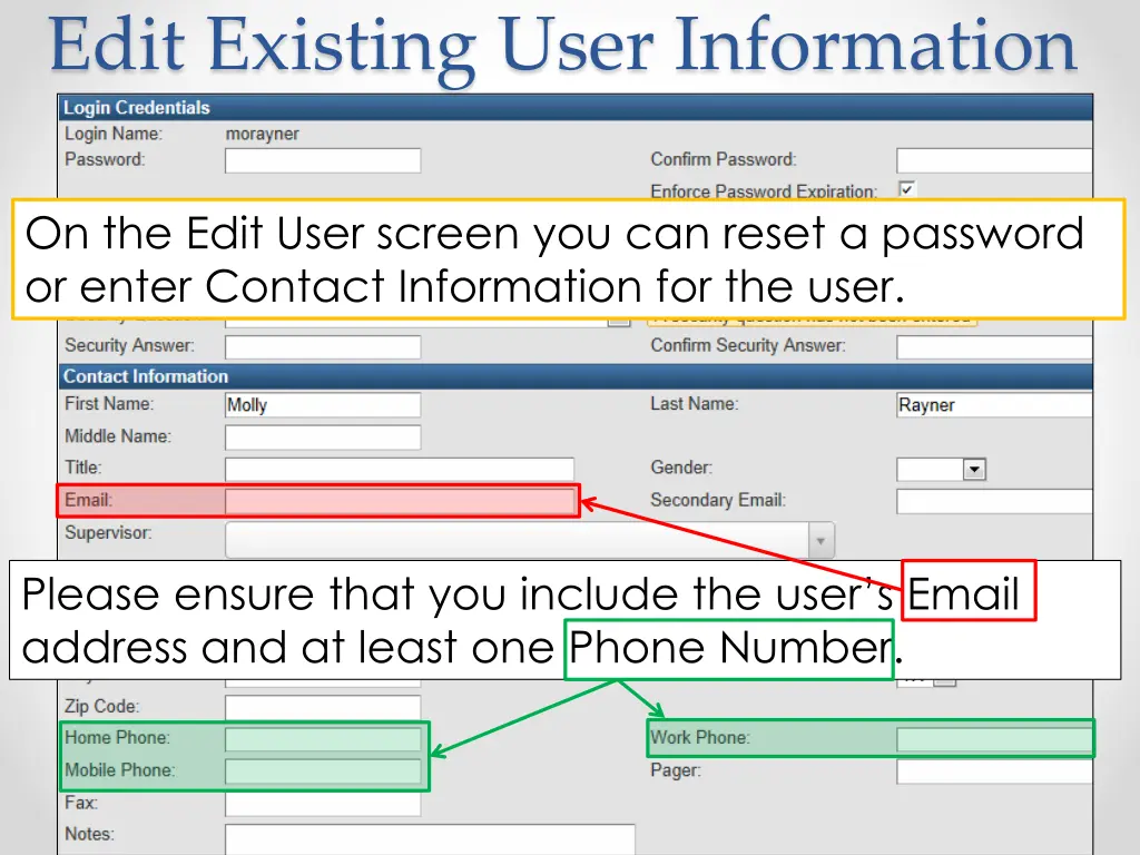 edit existing user information 1