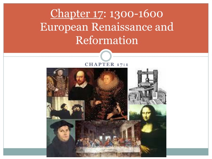 chapter 17 1300 1600 european renaissance