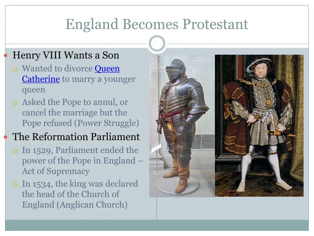 england becomes protestant