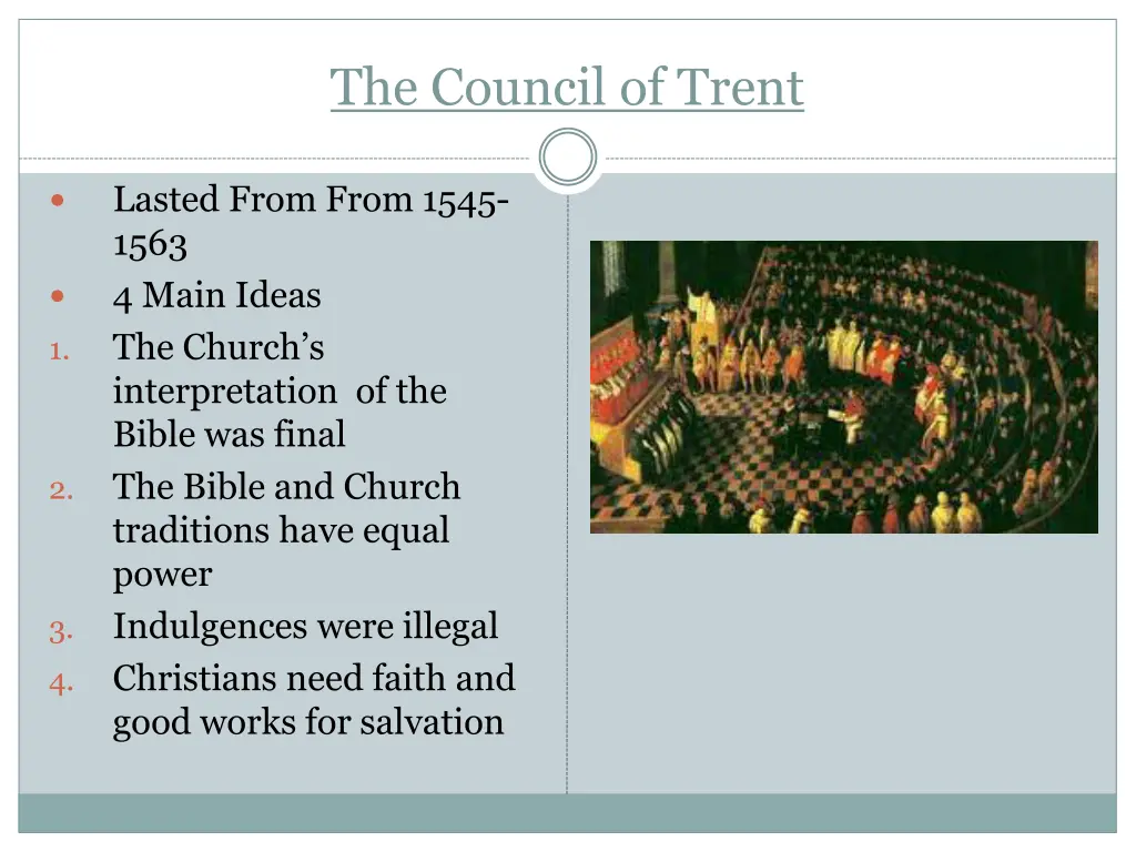 the council of trent