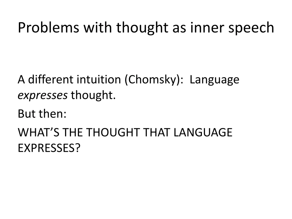 problems with thought as inner speech 5