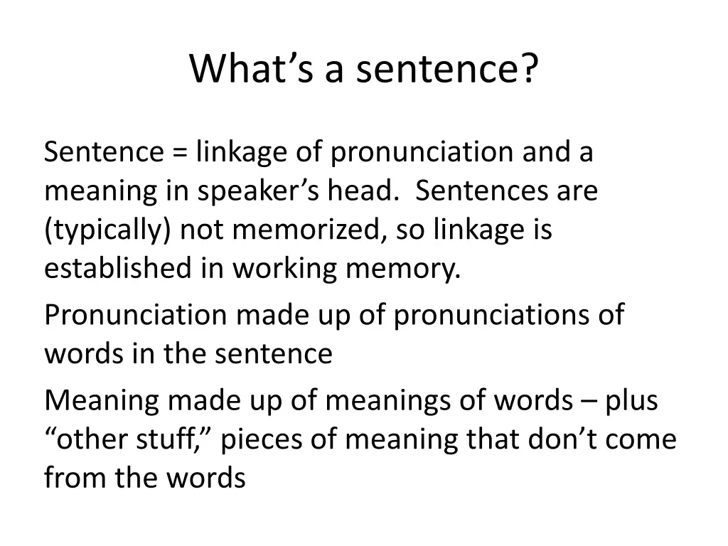 what s a sentence 1