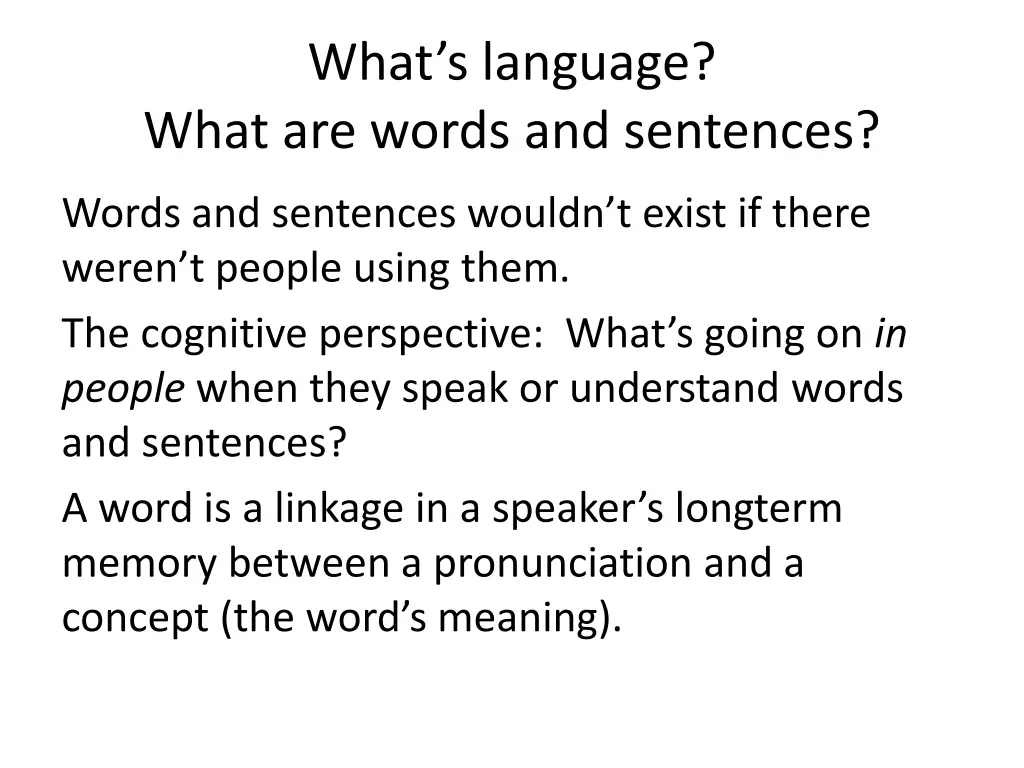 what s language what are words and sentences 3