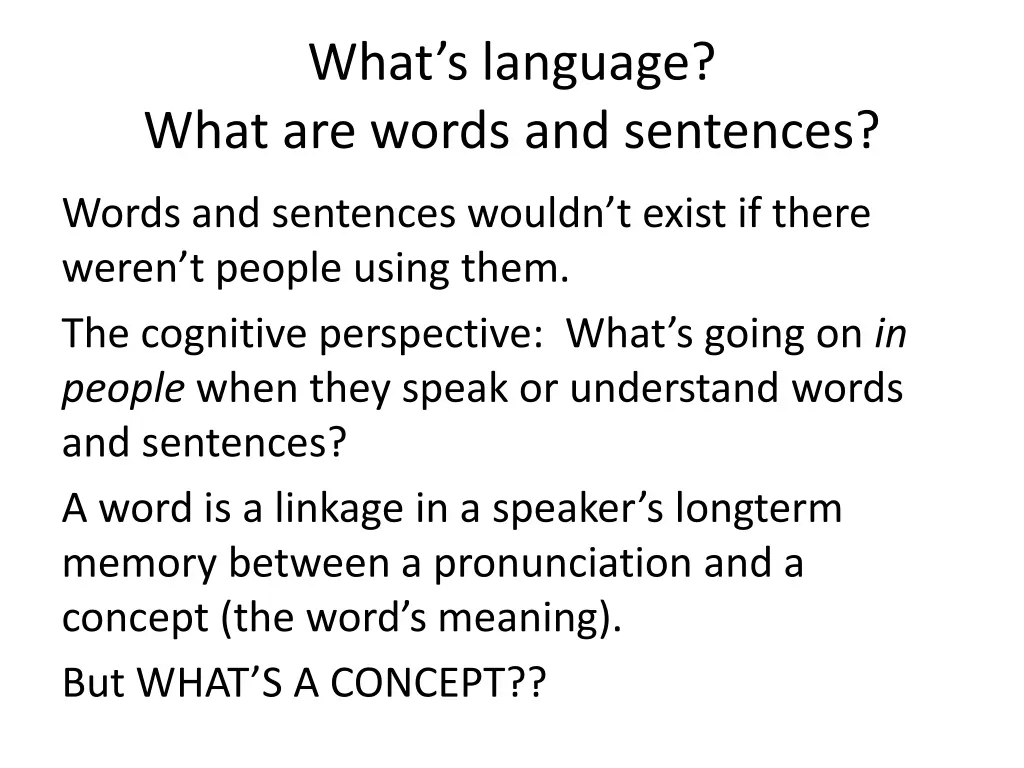 what s language what are words and sentences 4