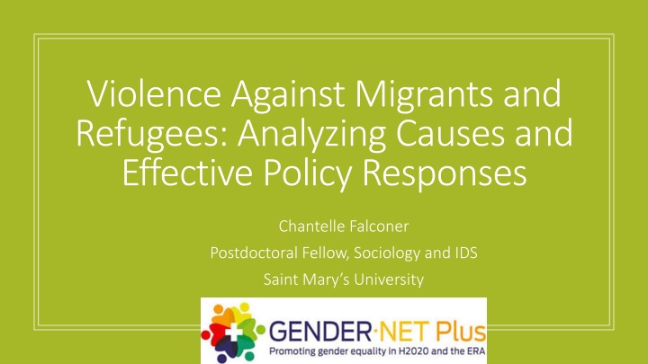 violence against migrants and refugees analyzing