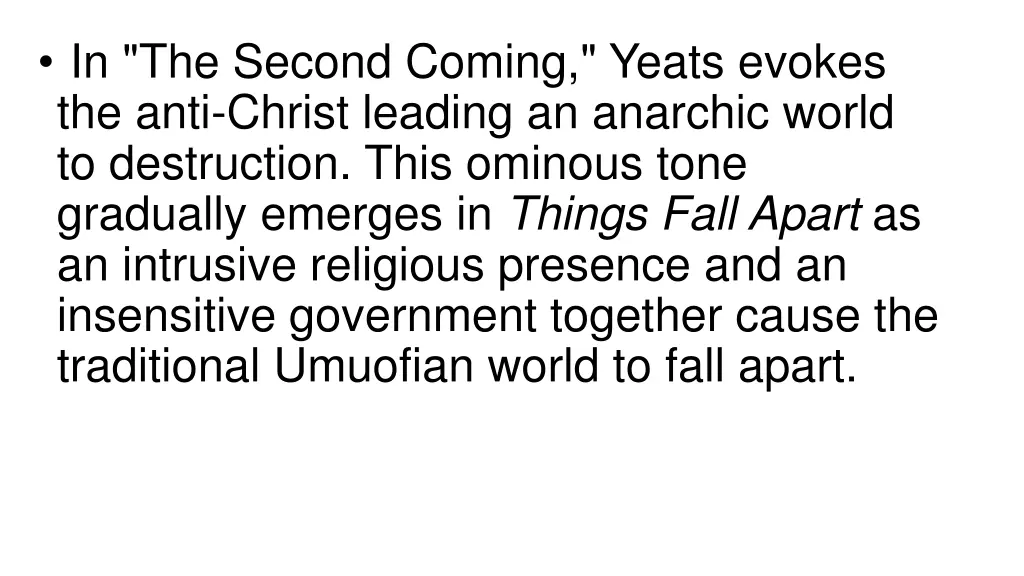 in the second coming yeats evokes the anti christ