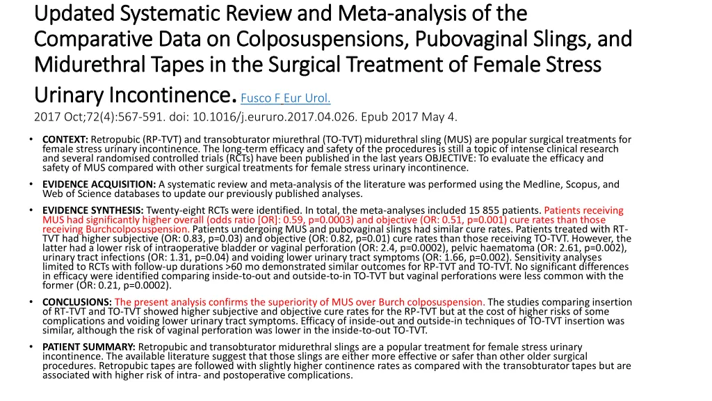 updated updated systematic systematic review