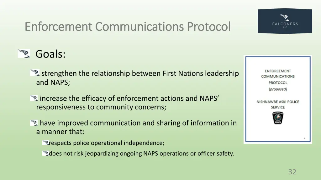 enforcement communications protocol enforcement 1