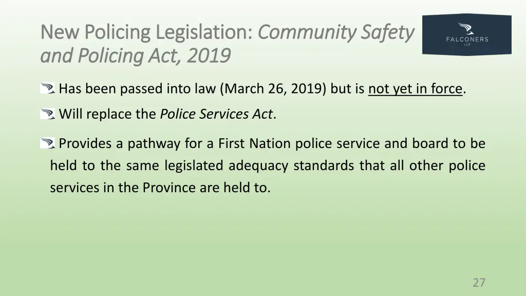 new policing legislation new policing legislation