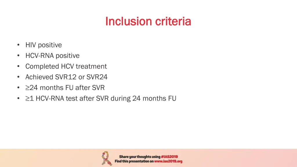 inclusion criteria inclusion criteria