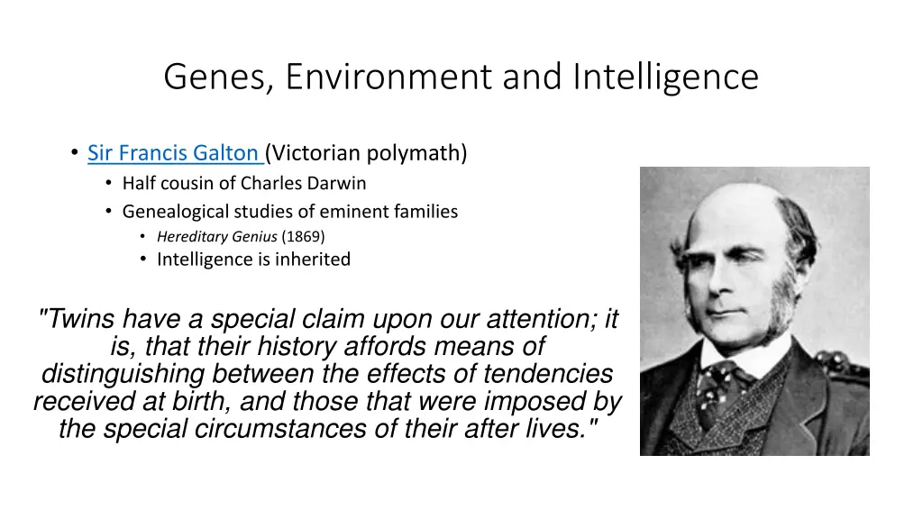 genes environment and intelligence