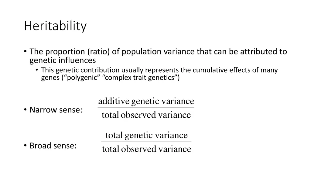 heritability