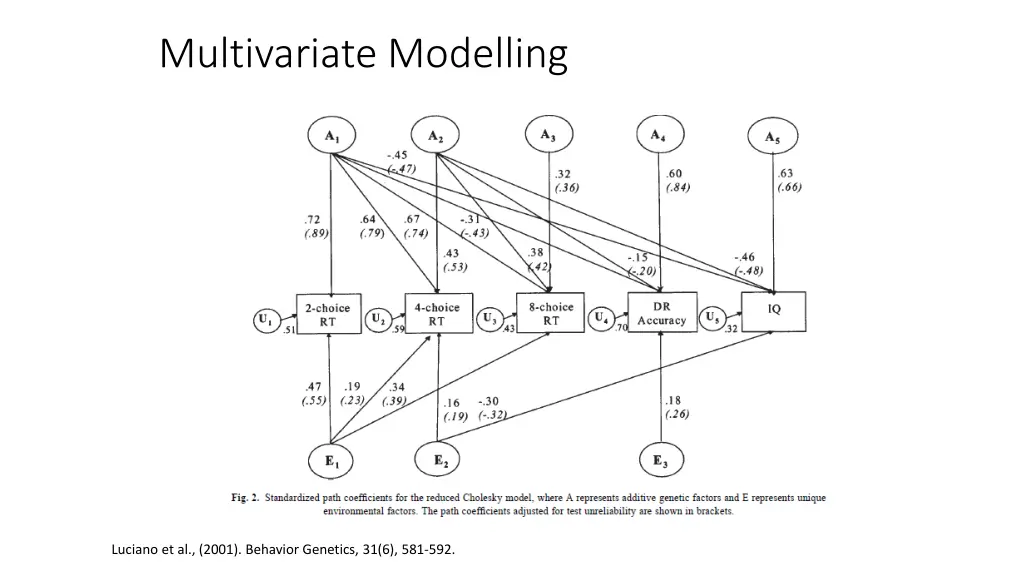 multivariate modelling