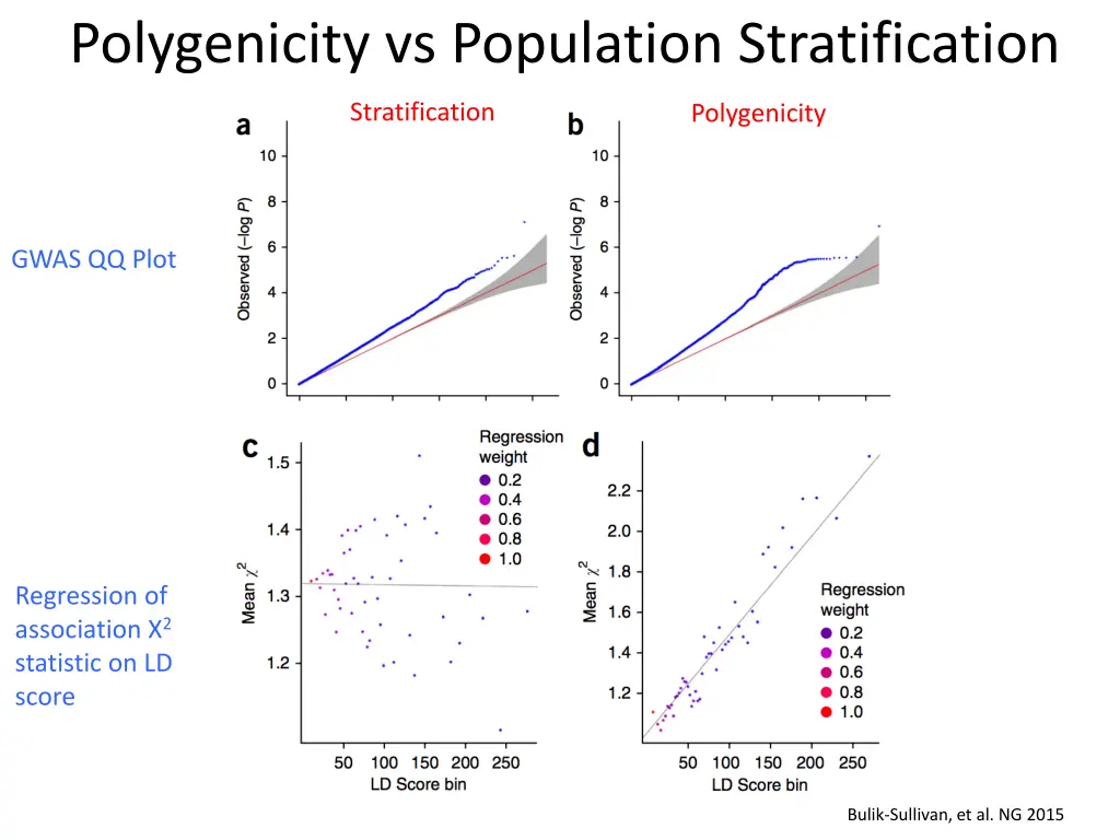 polygenicity vs population stratification