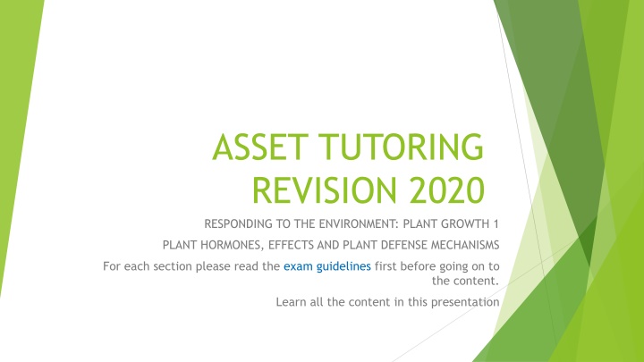 asset tutoring revision 2020 responding