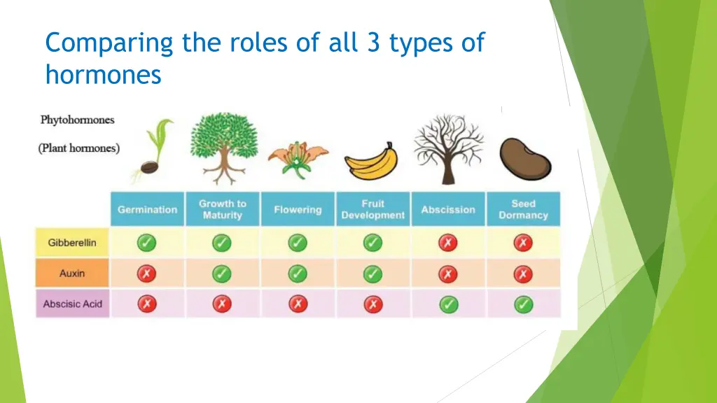 comparing the roles of all 3 types of hormones