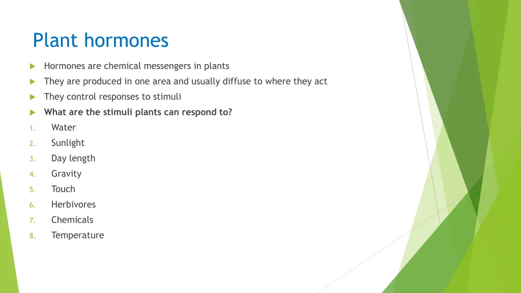 plant hormones