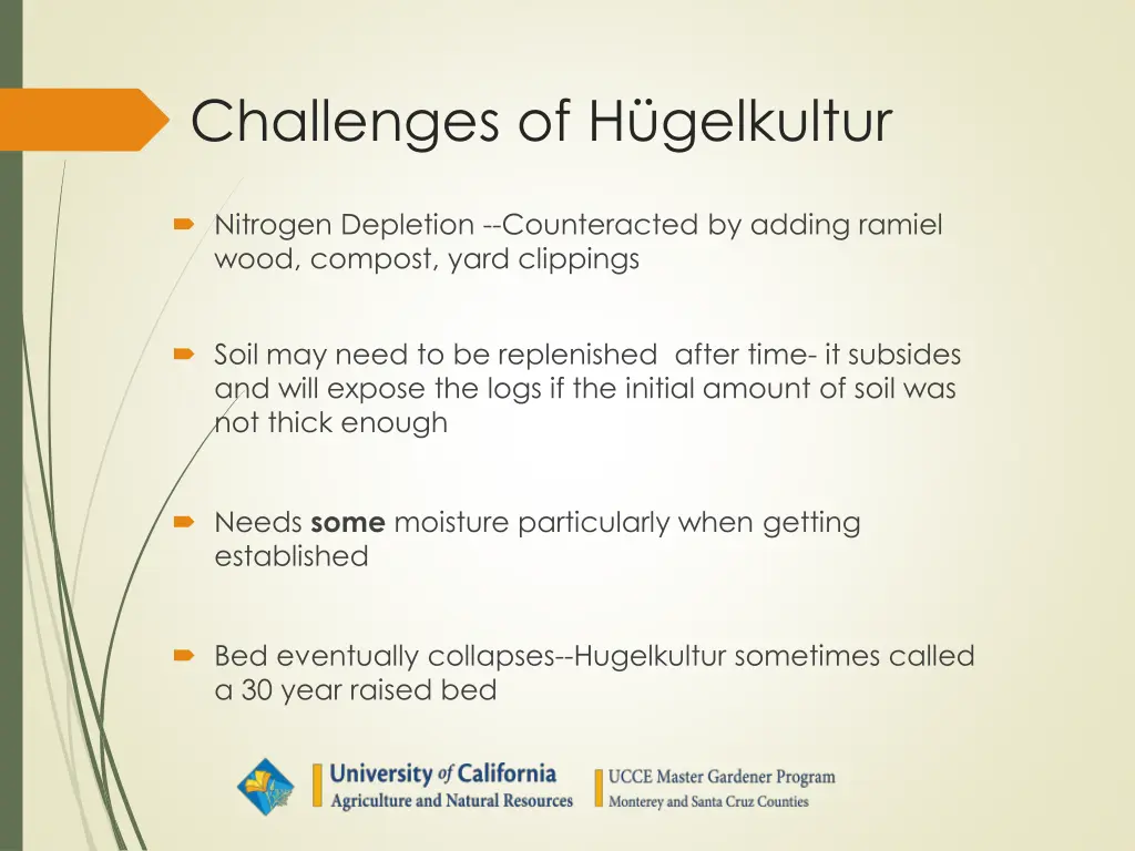 challenges of h gelkultur