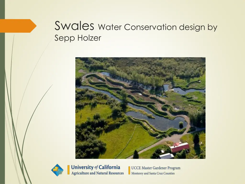 swales water conservation design by sepp holzer