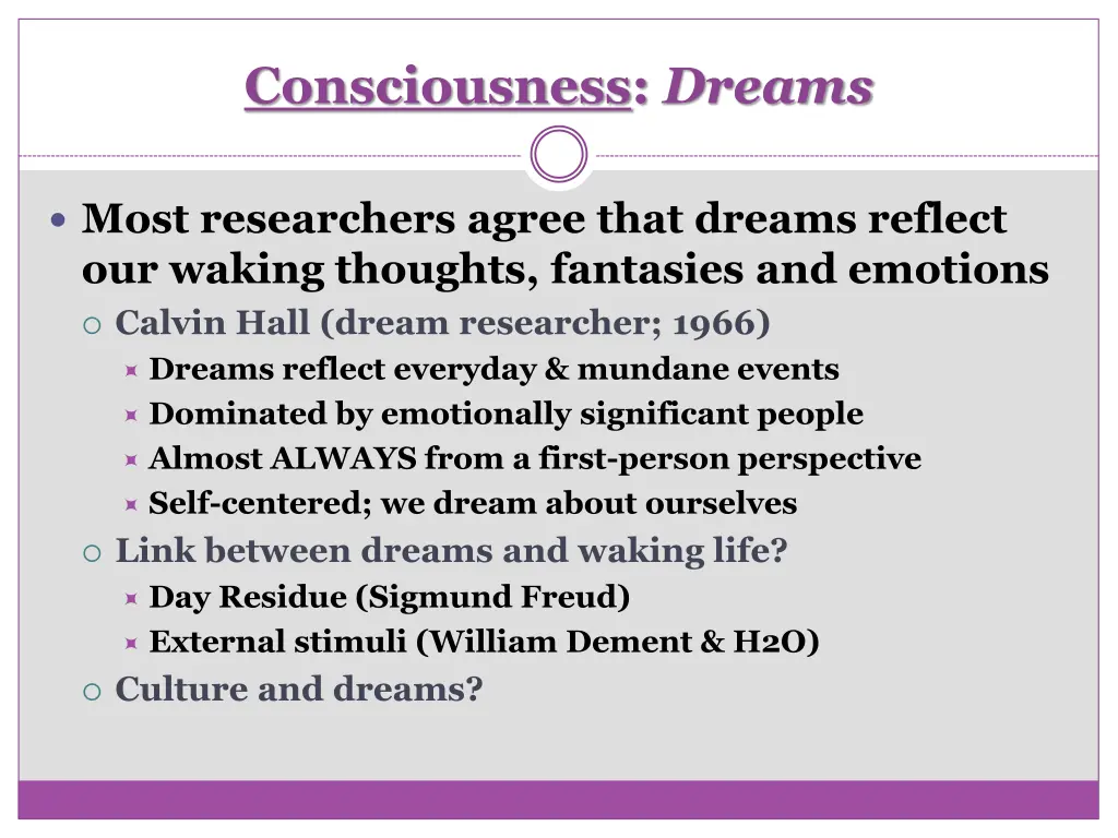 consciousness dreams 3