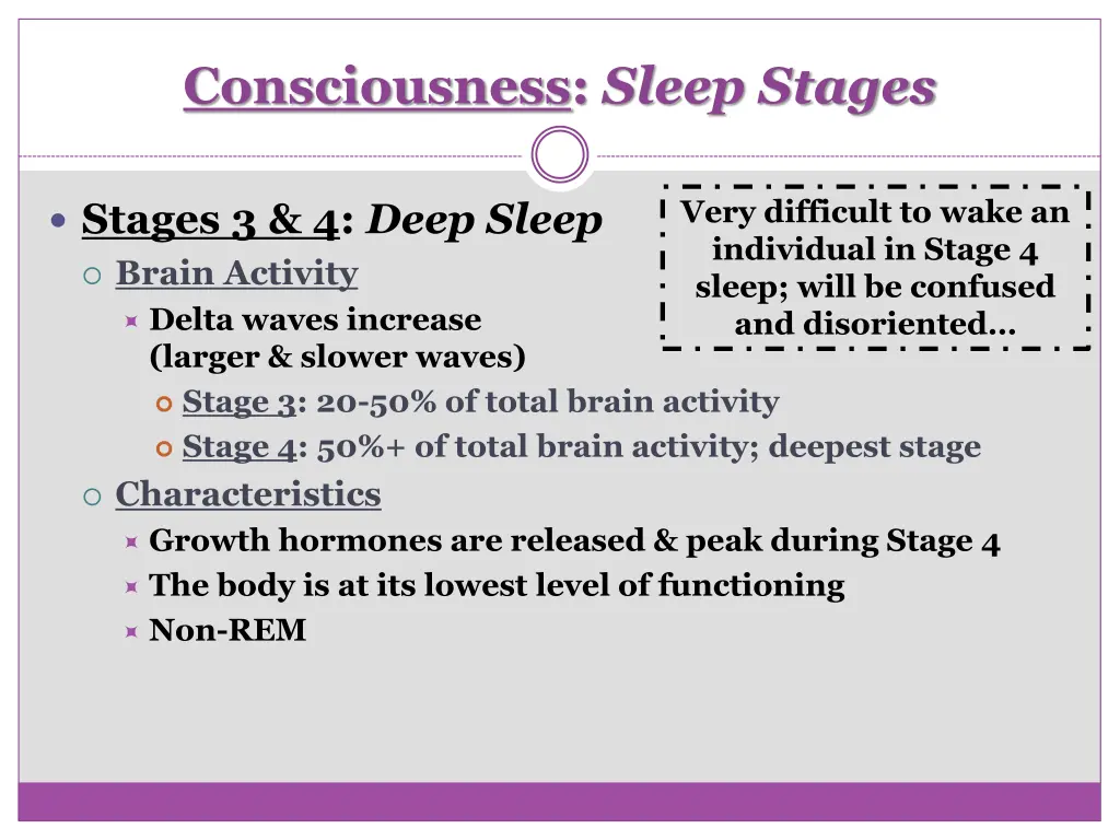 consciousness sleep stages 2