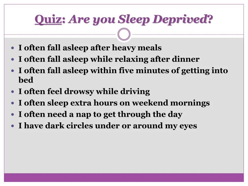 quiz are you sleep deprived 1