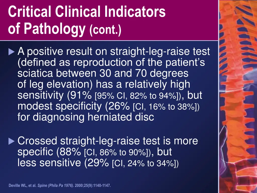 critical clinical indicators of pathology cont 1