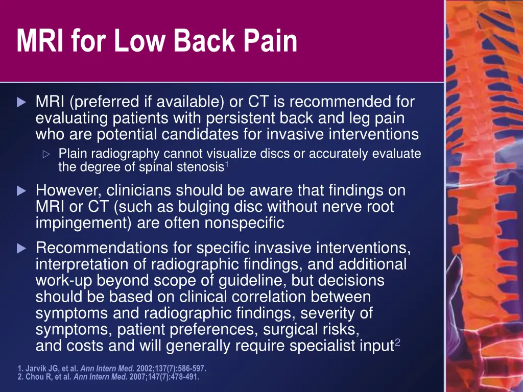 mri for low back pain