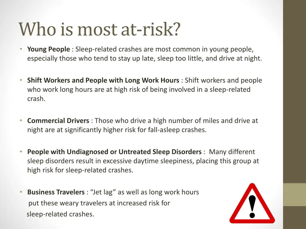 who is most at risk