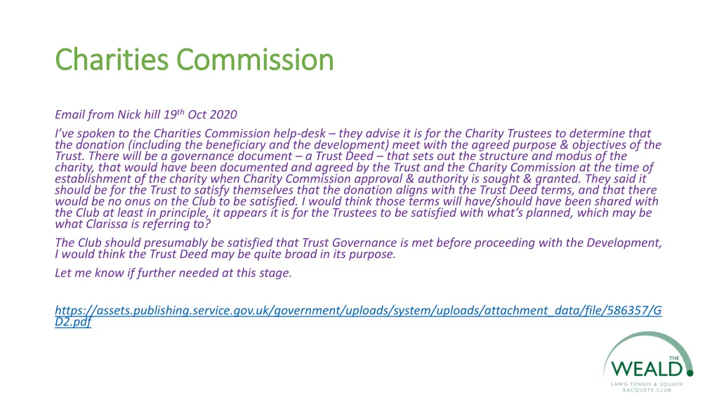 charities commission charities commission