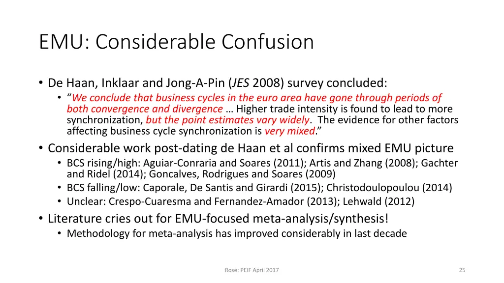 emu considerable confusion