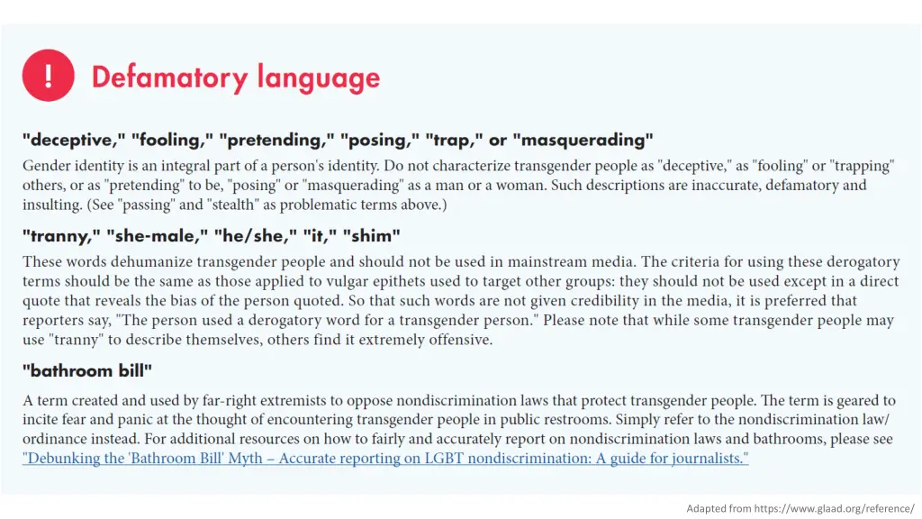 adapted from https www glaad org reference 3