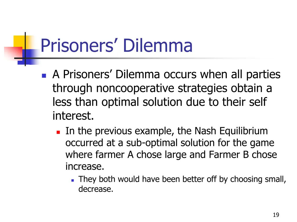 prisoners dilemma